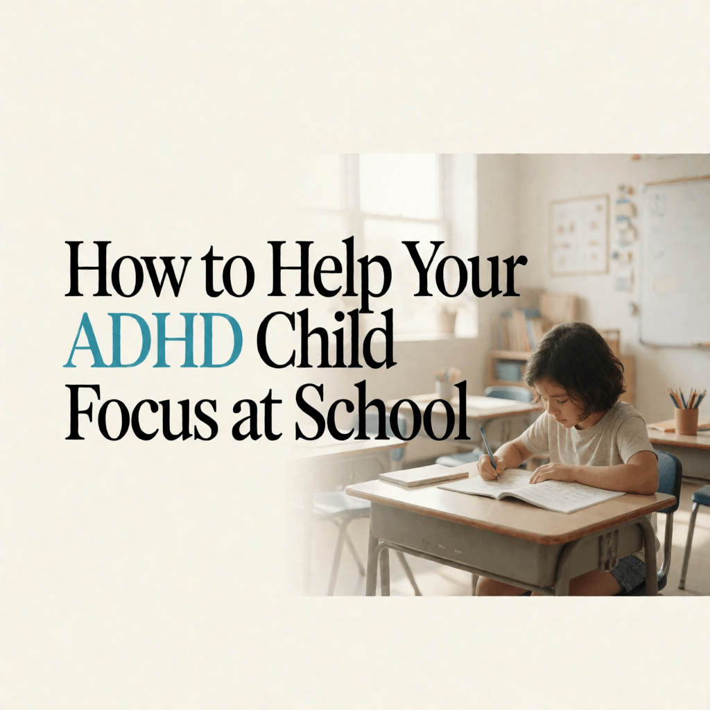 How to Help Your ADHD Child Focus at School - SteadySteps